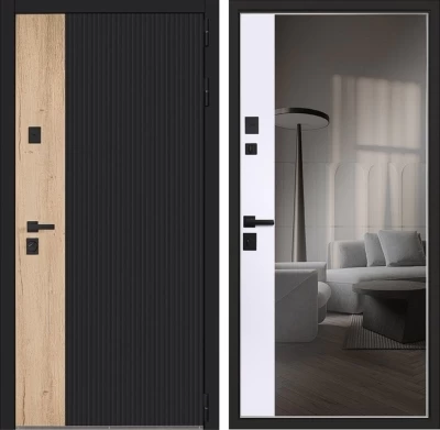 Дверь Конструктор» с зеркалом и механическим замком