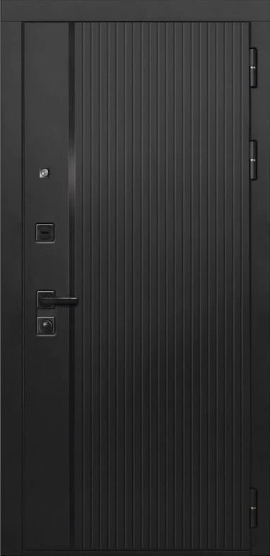 Входная дверь ДвериПРО L-45 Алиса (16мм, ПВХ софт грей, зеркало) DPRO196428 внешняя сторона