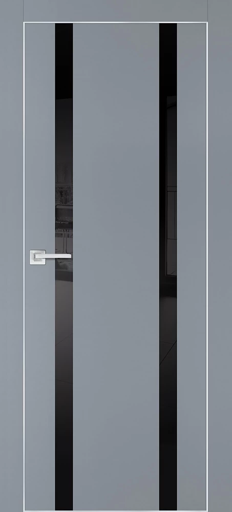 Фото Межкомнатная дверь PX-9  AL кромка с 4-х ст. Серый матовый