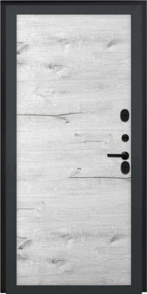 Входная дверь ДвериПРО Термо медный антик Без фрезеровки Дуб арктик горизонт DPRO226442 внутренняя сторона