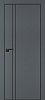 Межкомнатная дверь P-20  черный молдинг PET,  кромка ABS черная c 4-х ст. Графит матовый